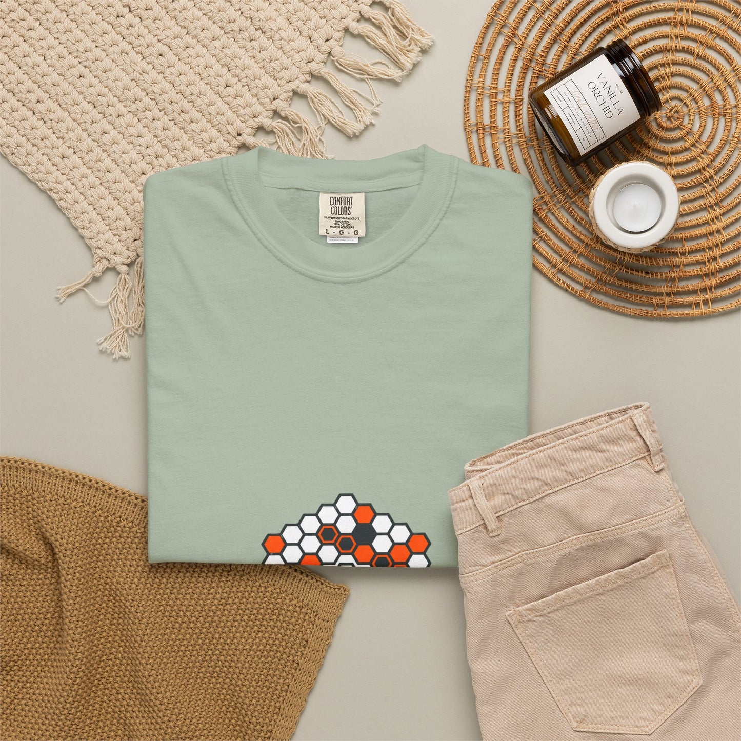 Hexagon Mosaic Heart T-Shirt