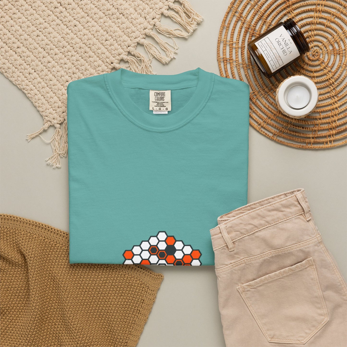 Hexagon Mosaic Heart T-Shirt